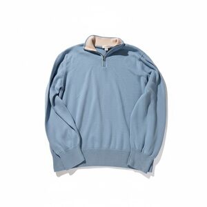 Maus and Hoffman Del Mar cotton pull over light blue large